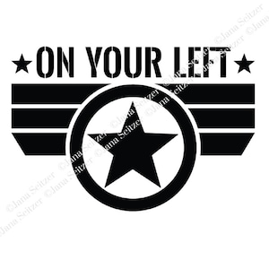 Aan uw linkerhand | Captain America | SVG voor Cricut Silhouette