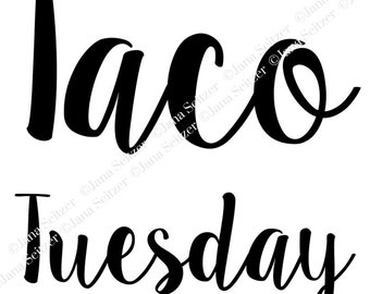 Taco Tuesday-Inspired Art | SVG for Cricut and Silhouette