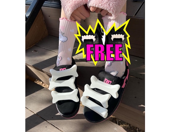 Bone Lace Lock Shoe Charms – Y2K Goth Streetwear Sneaker Accessory | Gift for Him Her
