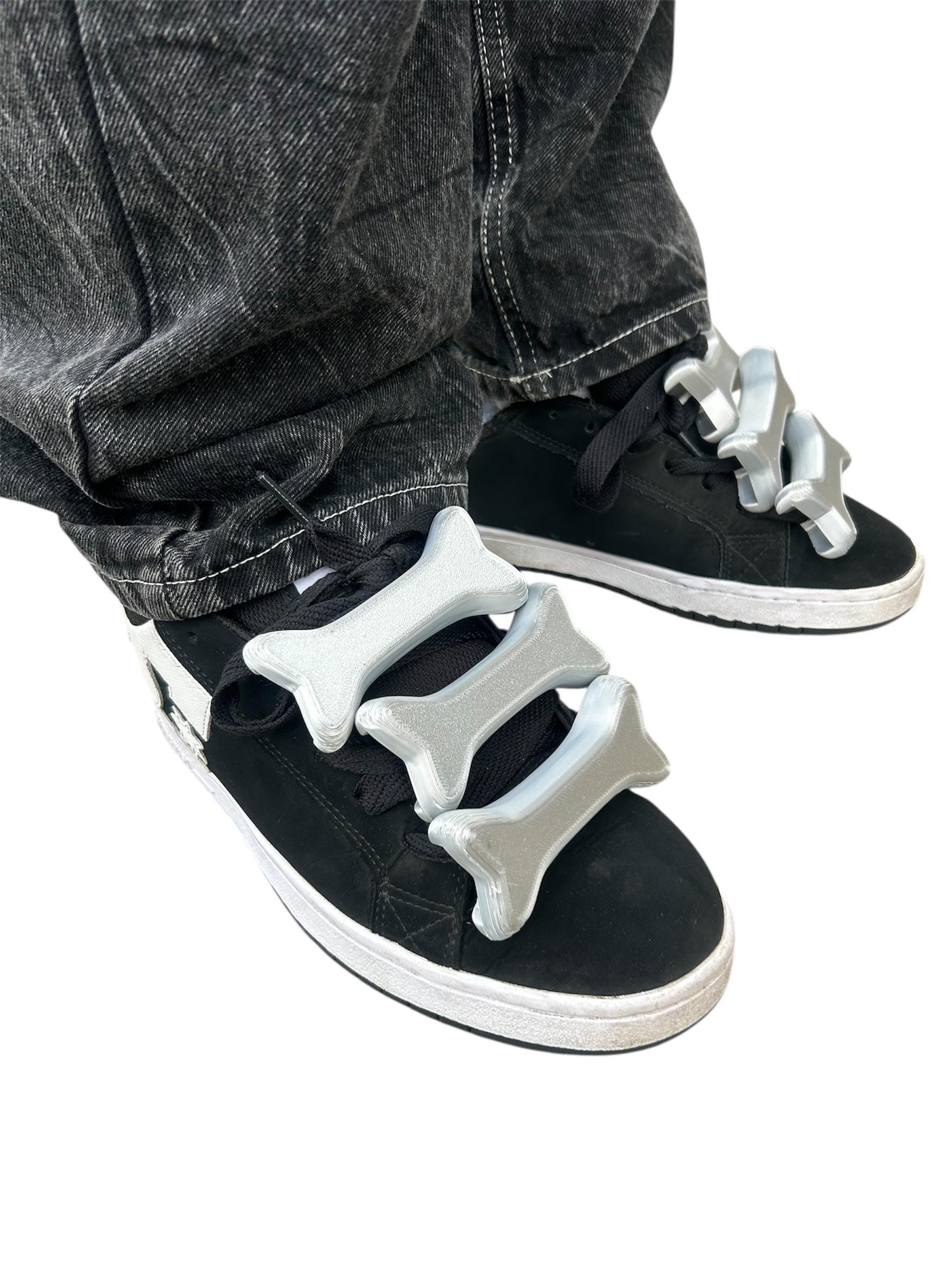 SILVER Halloween Fashion Emo Punk Y2k Jeremy Scott Style Bones