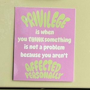 Anti-Racism Vinyl Sticker: Social Justice Activist Decal
