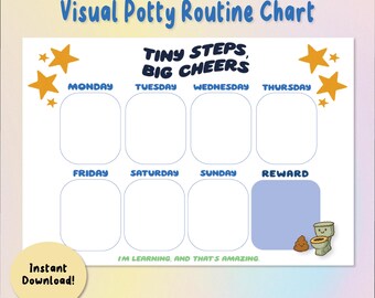 Potty Training Chart: Visual Routine for Kids (PDF)
