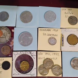 International lot: USA, Monaco, France, Italy, Korea, silver, tokens and more