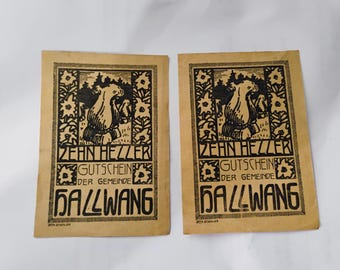 ヴィンテージ 1923 ドイツ 10万マルク ライヒス紙幣 第一次世界大戦