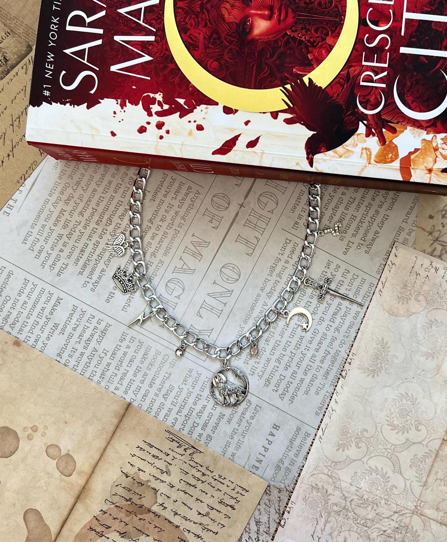 Crescent City Charm Necklace: Bookish Sarah Maas Merch UK