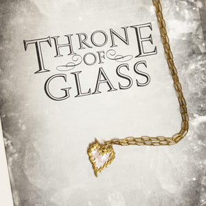Throne of Glass Inspired Necklace, Throne of Glass Pendant Necklace, Throne of Glass Merch, Fireheart, Fireheart Necklace, Aelin Galathynius