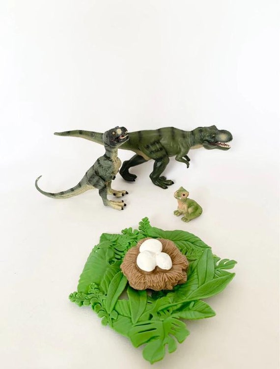 Montessori - Tyrex Life Cycle Figures - Wooden Tray - Nature Discovery - France