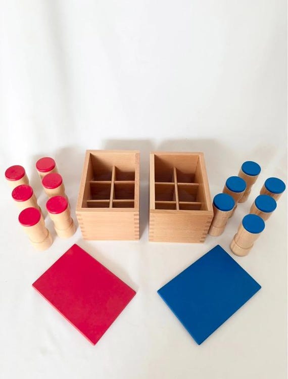 Montessori Sound Boxes – Wooden Auditory Sensory Material – Educational Activity for Ages 3 and Up