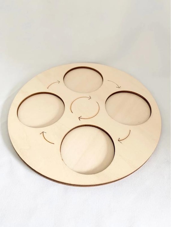 Montessori - Wooden Tray - Life Cycle Figures - Nature Discovery - France