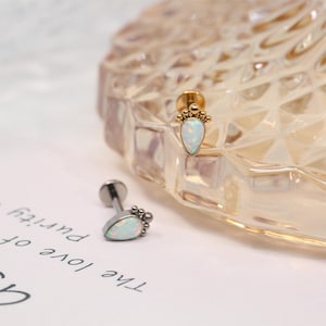 18G 16G Nose Stud G23 Titanium Bioflex Lip Ring Cartilage Earring Stud Labret Earring Lip Piercing Tragus Stud Labret Helix Piercing Jewelry