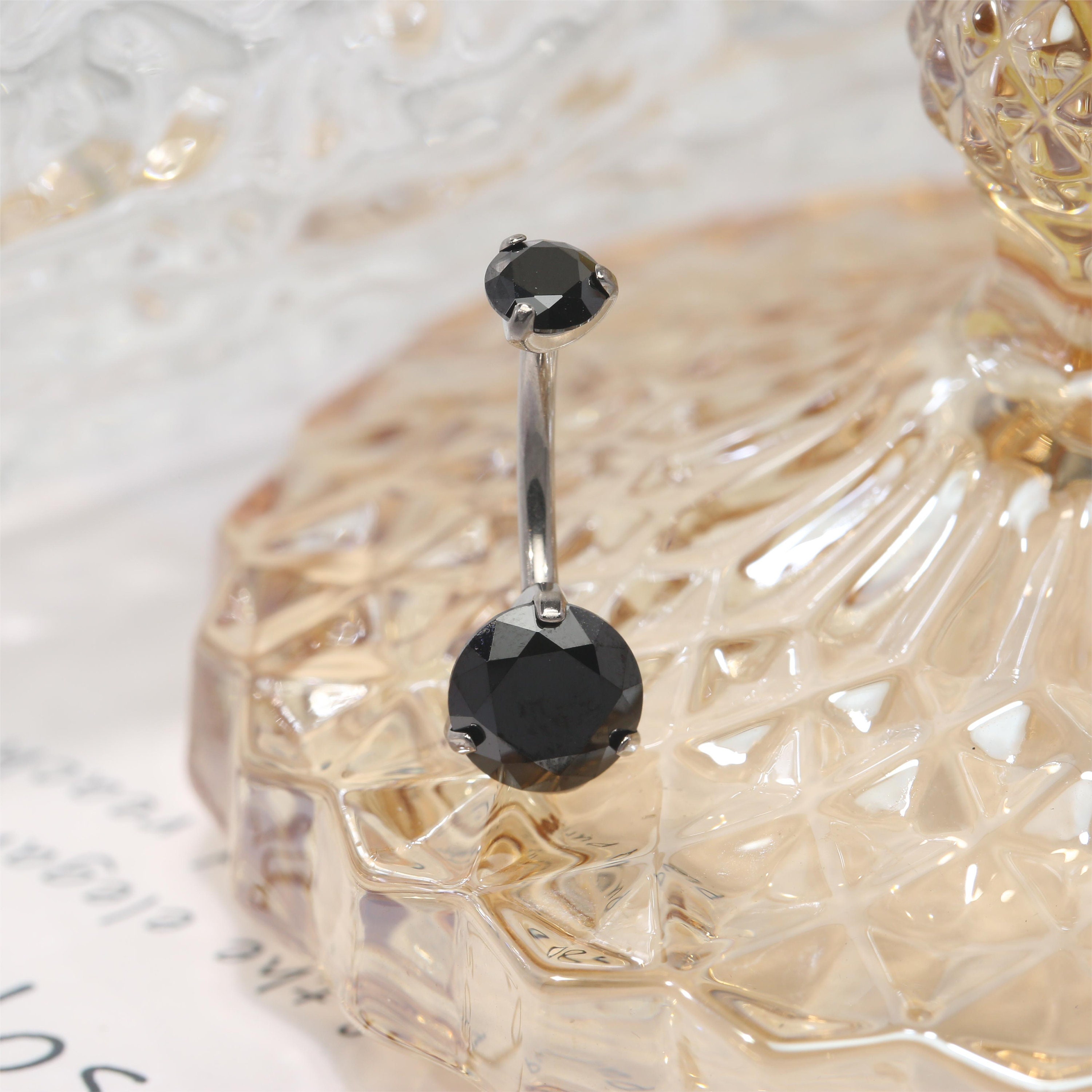 Gioielli Corpo Clicker Anello Per Ombelico Clicker 14G In Acciaio Inossidabile Con Zirconi - Gioiello Piercing Elegante Per Donne Piercing Ipoallergenico