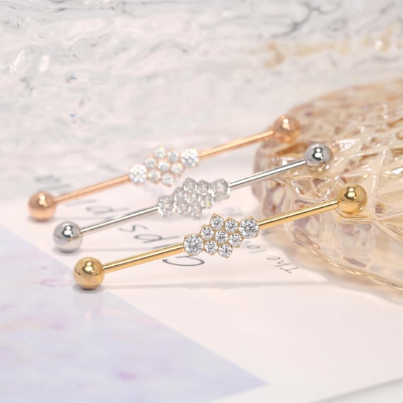 PIERCINGLINE&reg; Barra Dritta Per Industrial In Acciaio Chirurgico 1