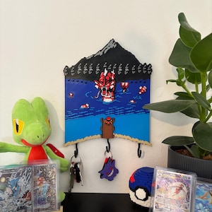 Retro Pixel Key Holder – The Lake of Rage Scene