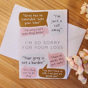 Vous ne trouvez pas les mots - carte de voeux, carte de deuil, carte de sympathie, carte de pensée pour vous, carte de deuil, carte de perte
