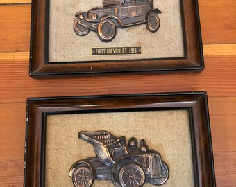 Picture Frame Antique Car Etsy