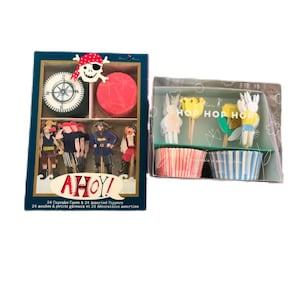 Kit de cupcakes para fiesta Meri Meri Hop Hop Hop Bunny o AHOY. ¡Tú eliges!