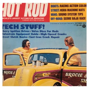HOT ROD magazine.  Vintage Original copy.  Classic magazine. October 1975.