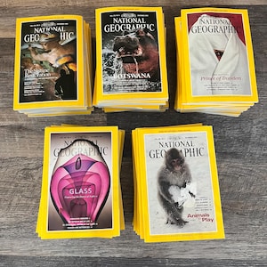 Vintage National Geographic Magazines. COMPLETE years. 1989-1990s. Very Good condition. YOU CHOOSE!