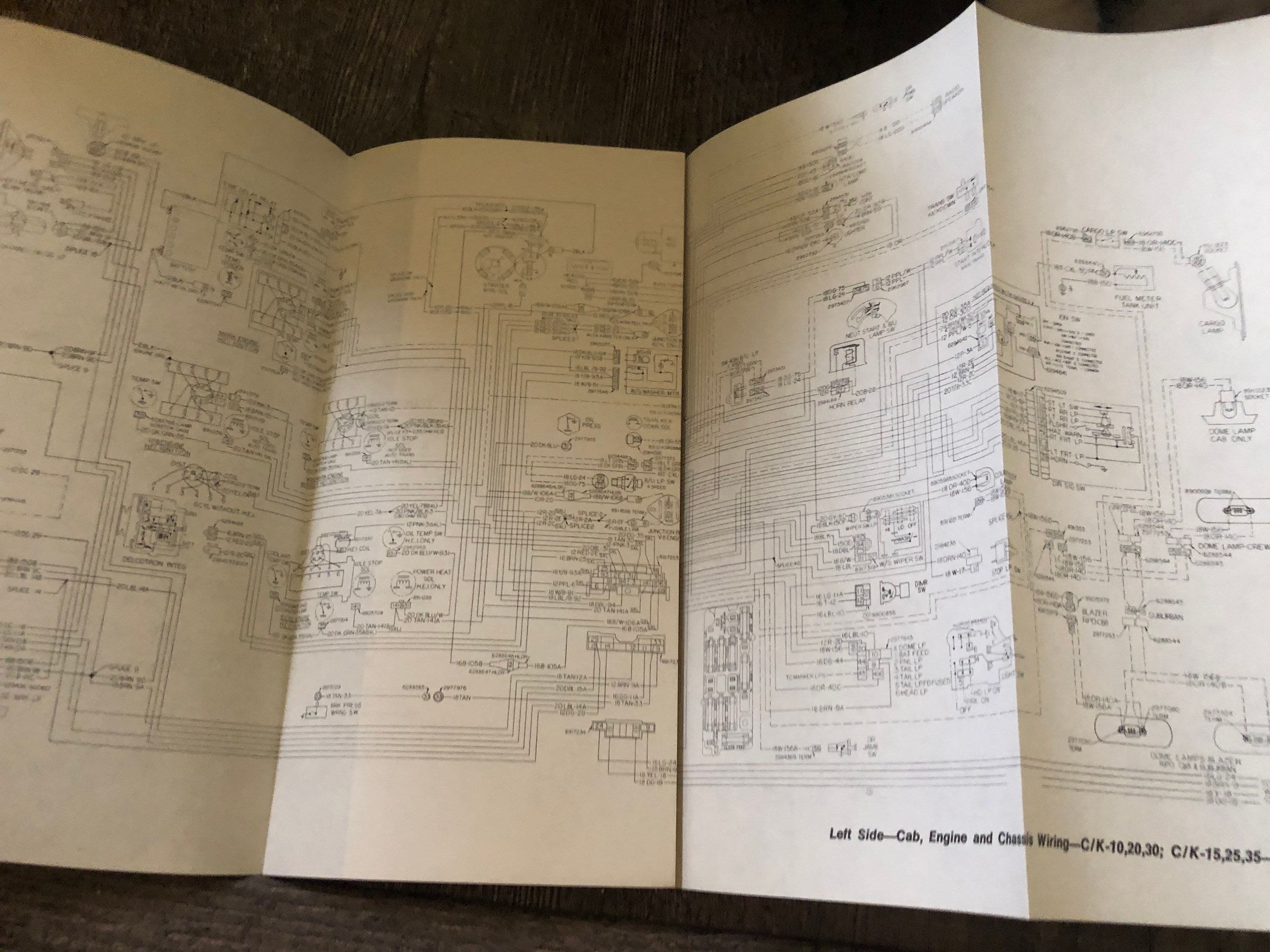 1975 Chevrolet Truck Wiring Diagrams Supplement Service Manual Etsy