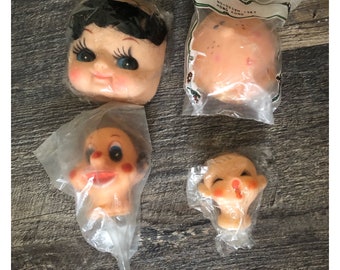 Cabezas de muñecas artesanales vintage. Stock nuevo de segunda mano. ¡Tú eliges!