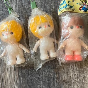 Vintage pop 5 1/2". Doll Craftin', merk en merkloos. Lieve schat. Nieuwe oude voorraad. In originele verpakking.