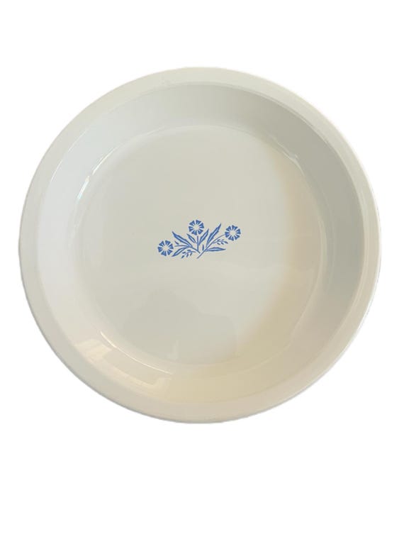 Vintage Corning Ware Blue Cornflower 9 X 1 1/4 Inch Pie Dish Rare