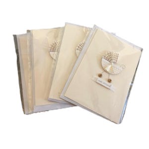 Carte pour bébé « Nouvel arrivage » de haute qualité, signature poinçonnée, 3 cartes. Nouveau !