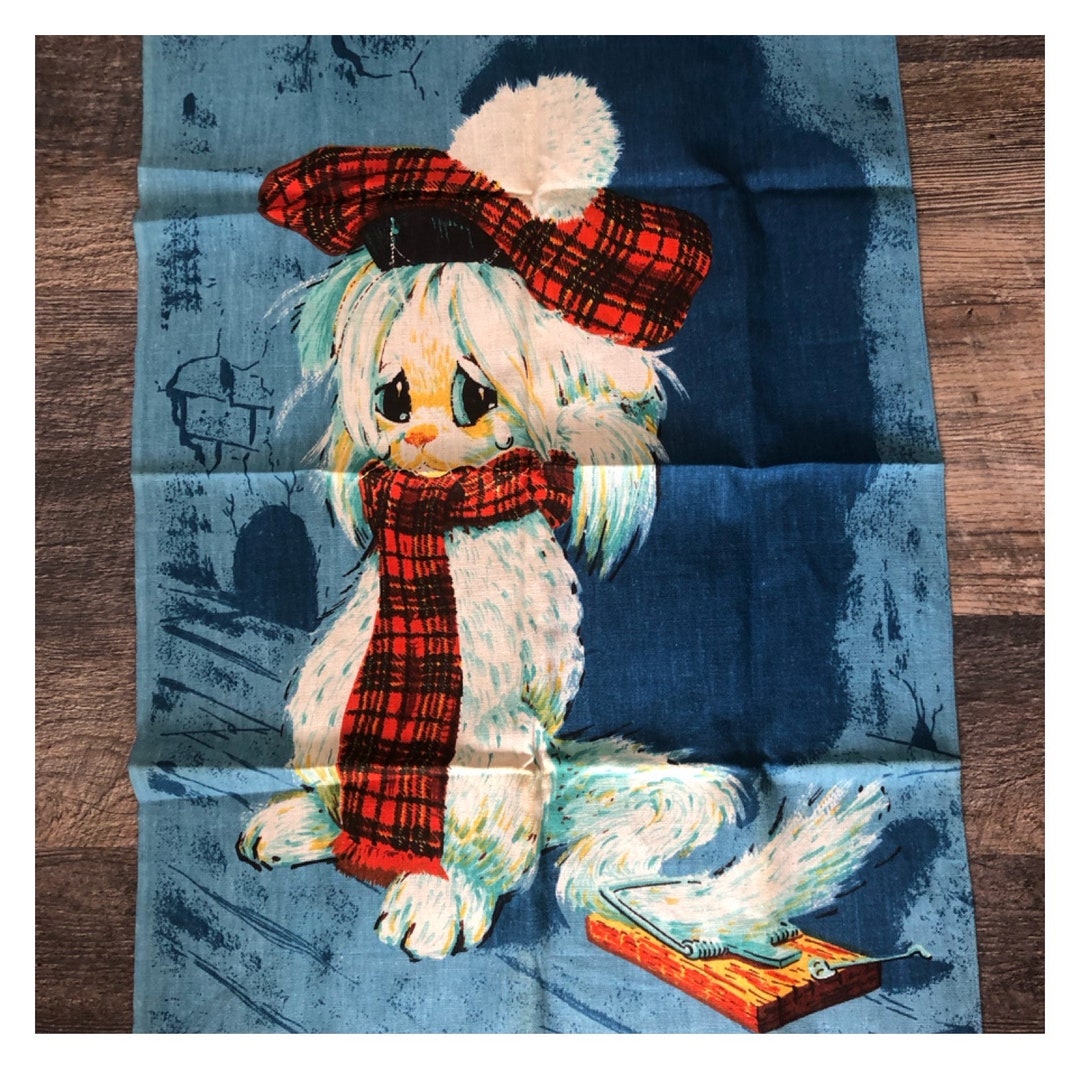 Sad Kitchen Rag Vintage Antique Tea Towel. Kitchen Towel. Dog. “sad Tale”! so Adorable ...