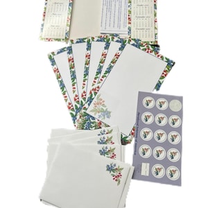 Vintage Sammelmappe von Paralyzed veteranes mit Briefpapier, passenden Umschlägen und Siegeln. Beeren Druck. 2001