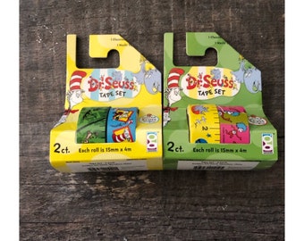 Blow out deal! Dr. Seuss washi tape. Brand new. 2 different sets. 4 rolls.