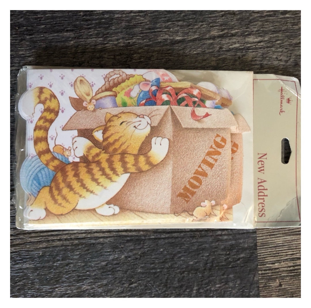 Vintage Hallmark New Address moving Note Cards. 10 Cards & Envelopes. New Old Stock. Unopened