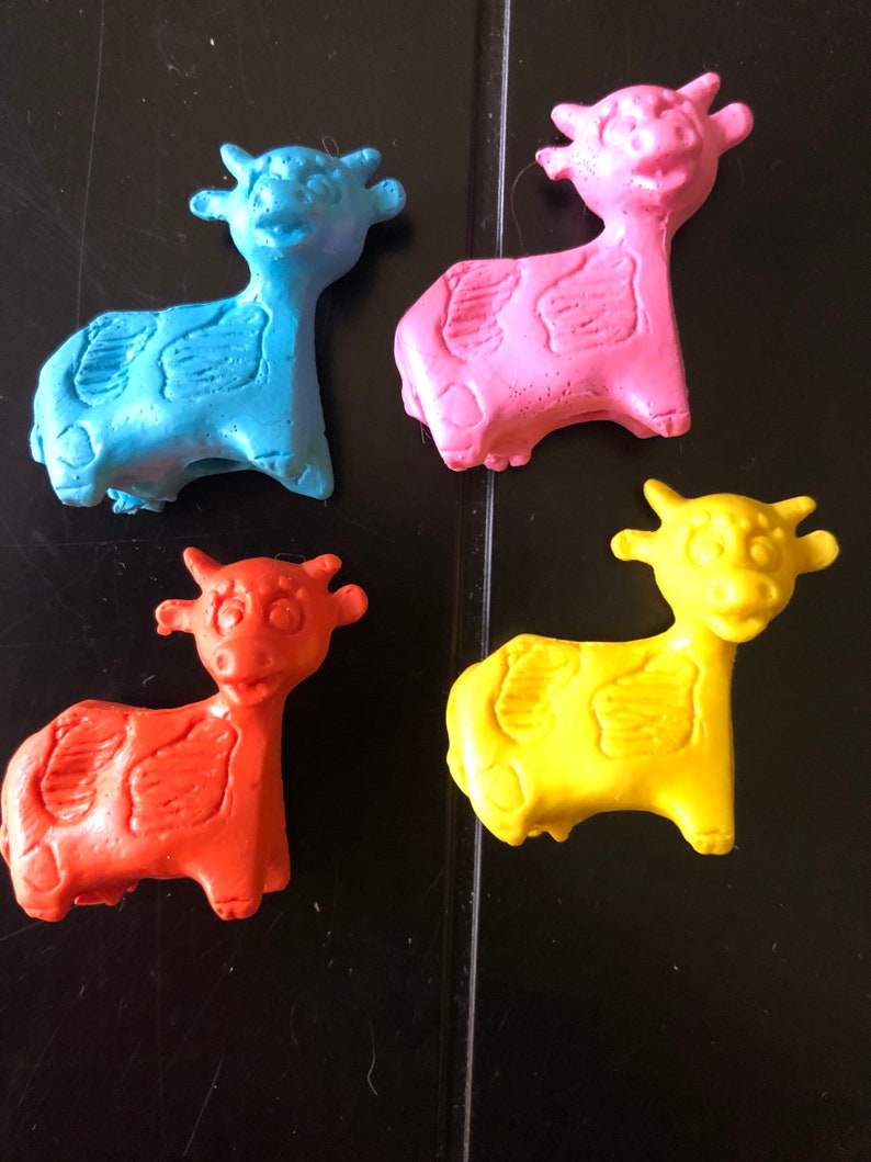 Vintage Erasers. Pig Cow Eraser Tops. New Old Preowned Stock. Etsy