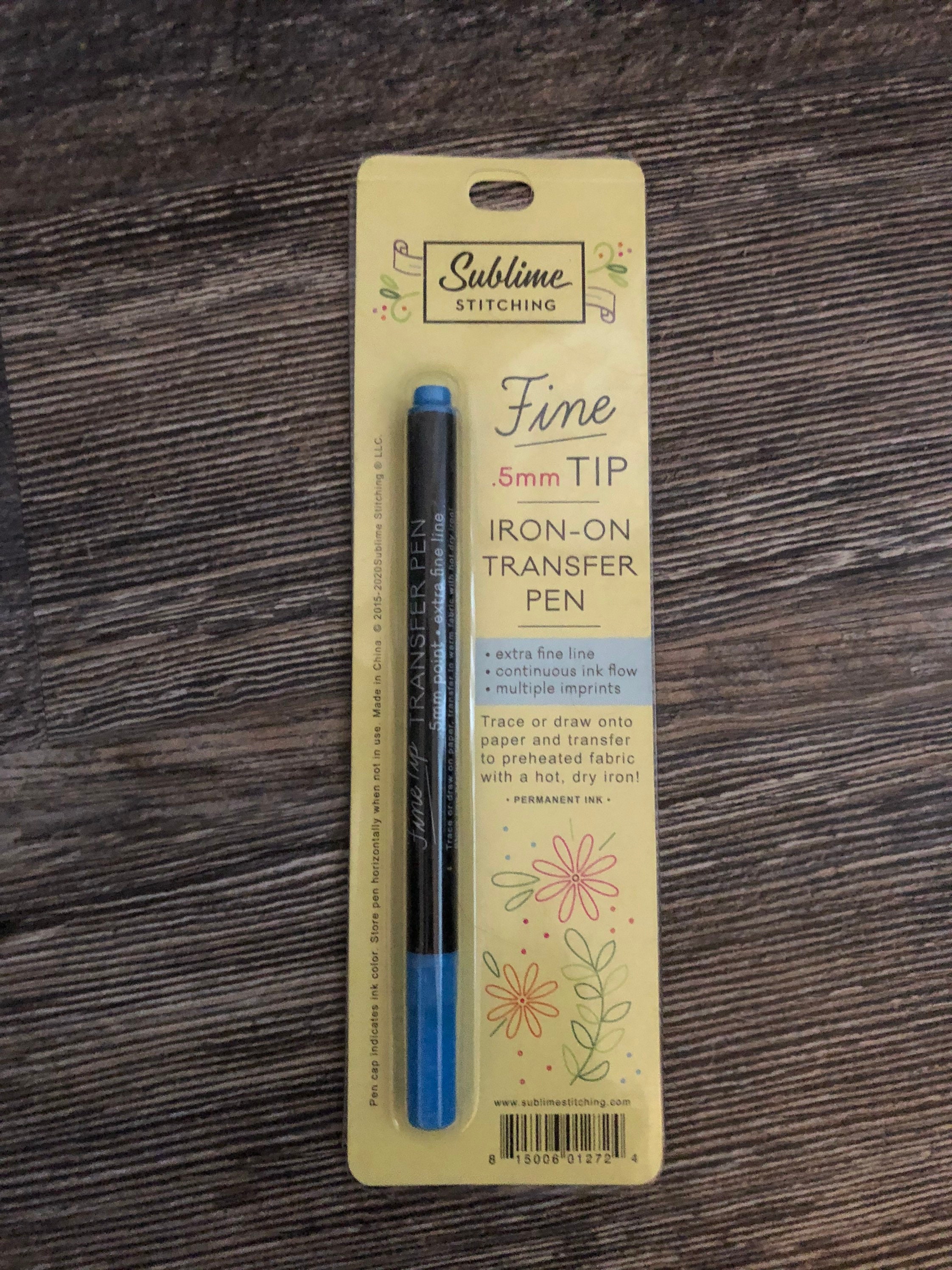 FINE TIP Iron-On Transfer Pens from Sublime Stitching
