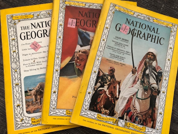 1950-1959 National Geographic Magazines. Good Condition. YOU 