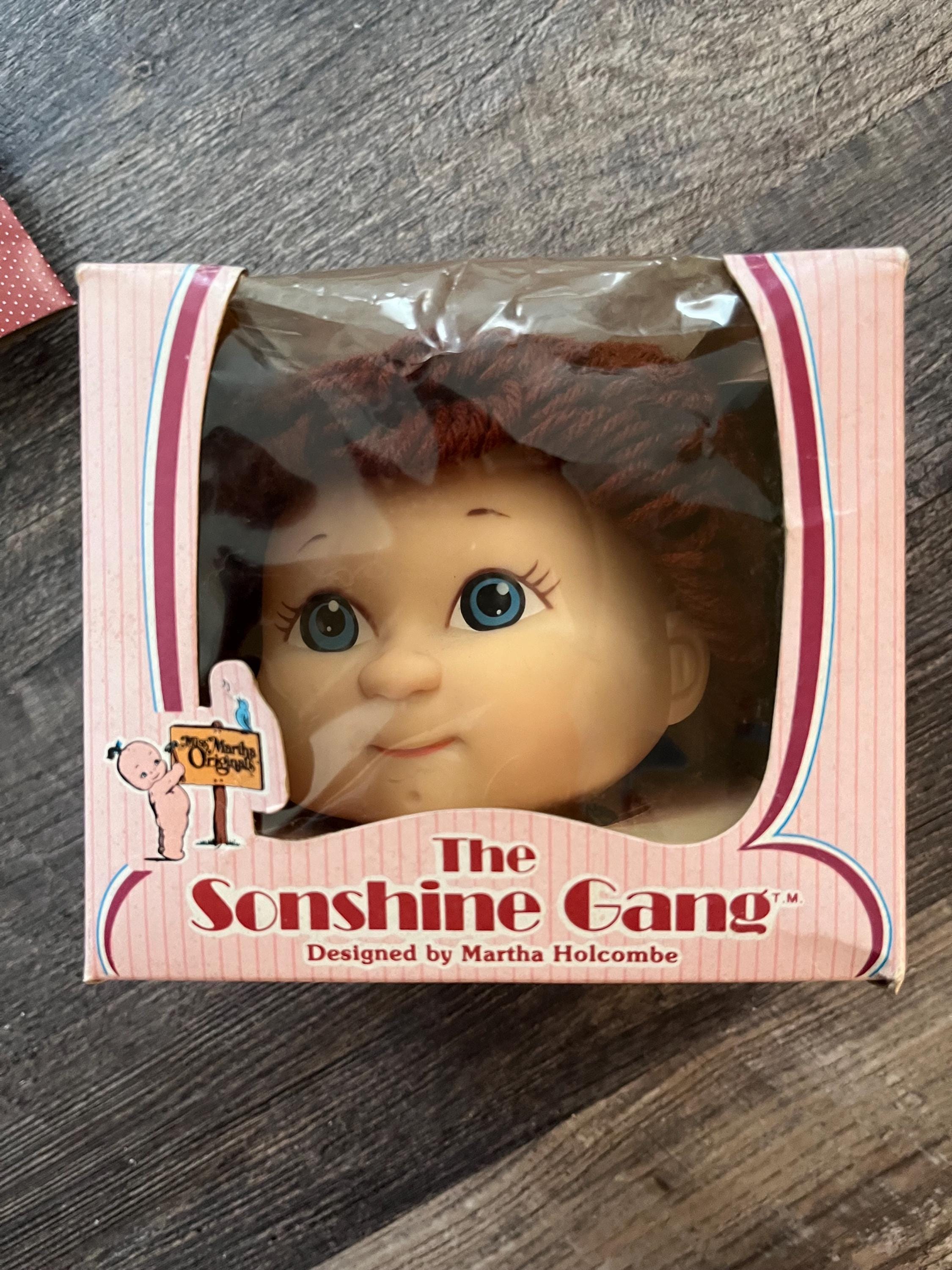 Vintage the Sonshine Gang Doll Head W/ Certificate in Box. Miss