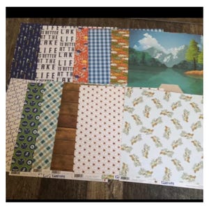 Fancy Pants Designs. Lake Life. 12 sheets 12&quot;x12&quot; double sided paper.