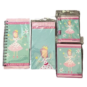 Vintage Studio 18 Whimsical Princess! Notatnik spiralny, bloczek list, notatki, fiszki. Nowy, stary zapas z 2009 roku! WYBIERZ!