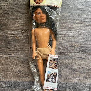 Vintage fiberhobbydocka för indianhövdingar, 40 cm hantverksdocka! Nytt, gammalt lager! DU VÄLJER!