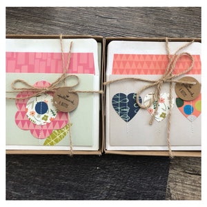 New Hallmark notecard sets! Blank inside. 10 cards 10 decorative matching envelopes! You Choose!