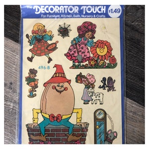 Vintage Aufkleber! Der Decorator Touch. Humpty Dumpty. 1977. Neue alte Lagerware.