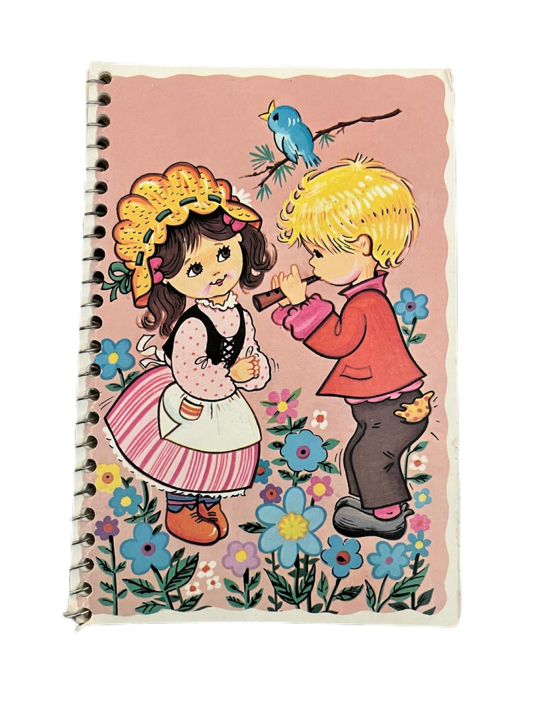 Vintage 1980s Spiral Notebook Young Love Artwork Cover. #3728 6x4 ...