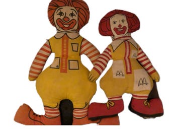 ヴィンテージ ロナルド マクドナルド ぬいぐるみ - Etsy 日本