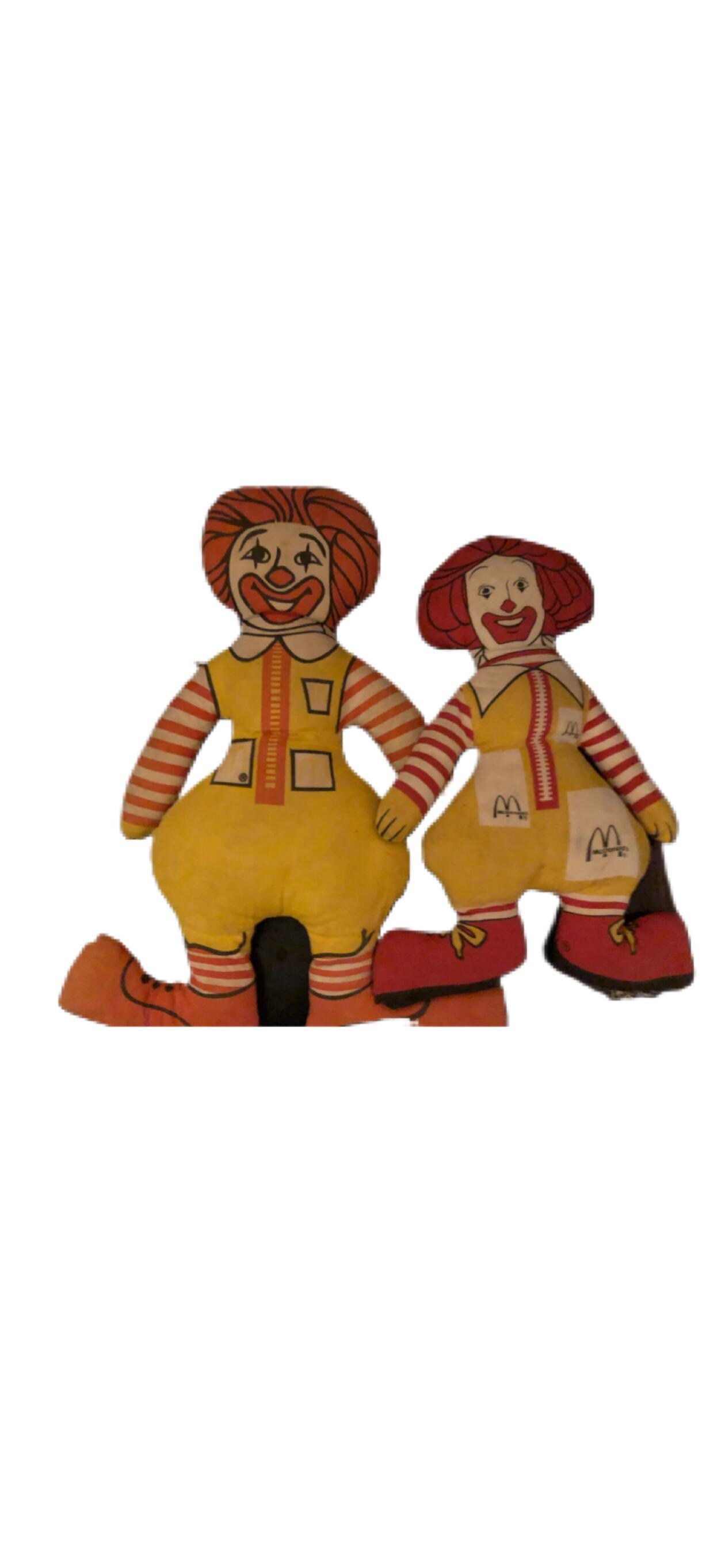 ヴィンテージ ロナルド・マクドナルド 布製ドール 70s〜80s 送料込】1984's マクドナルド ロナルド ドナルド ぬいぐるみ