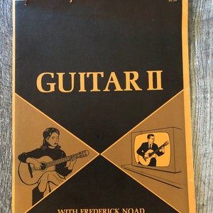 Vintage gitaarinstructie muziekboek met Frederick Noad. Gitaar II. 47 pagina's. Goede gebruikte staat.