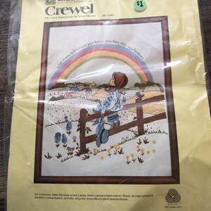 Various Vintage Embroidery Crewel Stitchery Needle Craft Kits. - Etsy