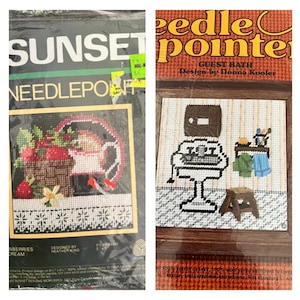 Jiffy Needlepointers!  New old stock. Sunset Designs. Preowned unopened. YOU CHOOSE.