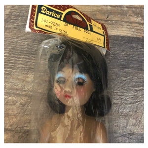 Vintage Large Tall 15 Brown Girl/ Brown Hair 16 Boy Craft Doll. New Old ...