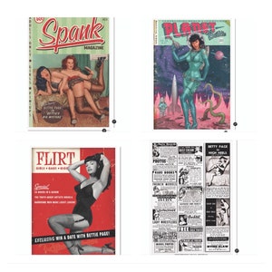 Retro A Go Go! Bettie Page! Formato grande! Bettie Page! Impressões de pôster! 27”x19” Lançamentos mais recentes! VOCÊ ESCOLHE!
