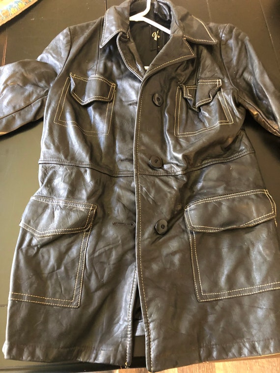 Victoria Made In Canada Mens Vintage Leather Jacke