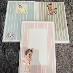 Geboortekaartjes van het merk PSA Essentials. 10 blanco aankondigingen 10 enveloppen! JIJ KIES!